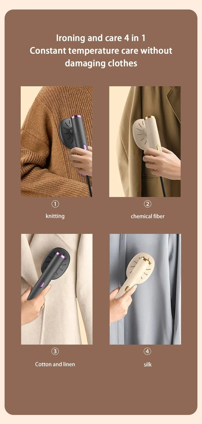 Handheld Steamer Iron USB Portable Mini for Clothes Fast Heating Travel Garment Fabric Press Machine with Handle Home use 2025