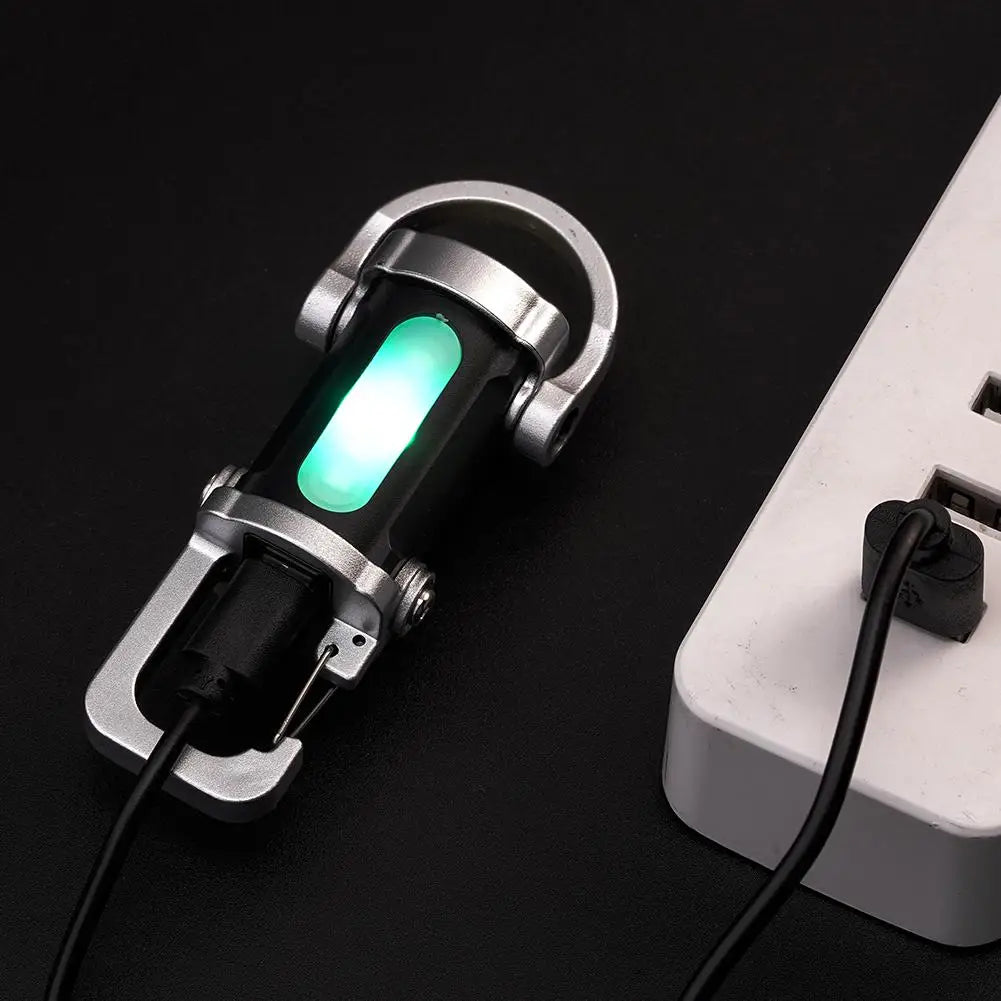 LED Keychain Light USB Charging Small Camping Flashlight Powerful LED Key Chain Lamp for Outdoor Survival Fishing Climbing