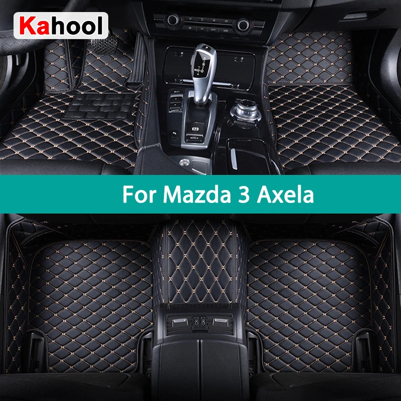KAHOOL Custom Car Floor Mats For Mazda 3 Axela Auto Carpets Foot Coche Accessorie