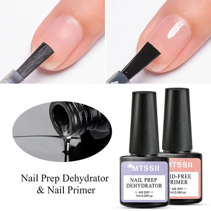 7ml Nail-Primer &amp; Prep Dehydrator Gel Nail Polish 28 Days+ Long-Lasting No Need UV LED Lamp Nail Gel Base Top Coat Varnishes