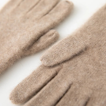 Winter Cashmere Gloves for Women Warm Touch Screen Gloves Cold Protection Full Finger Mittens Outdoor Cycling Thick Glove