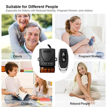 AC 110V 220V 30A Relay Wireless Remote Control Switch System RF 433Mhz Transmitter On Off for Water Heaters Ceiling LED Lamp