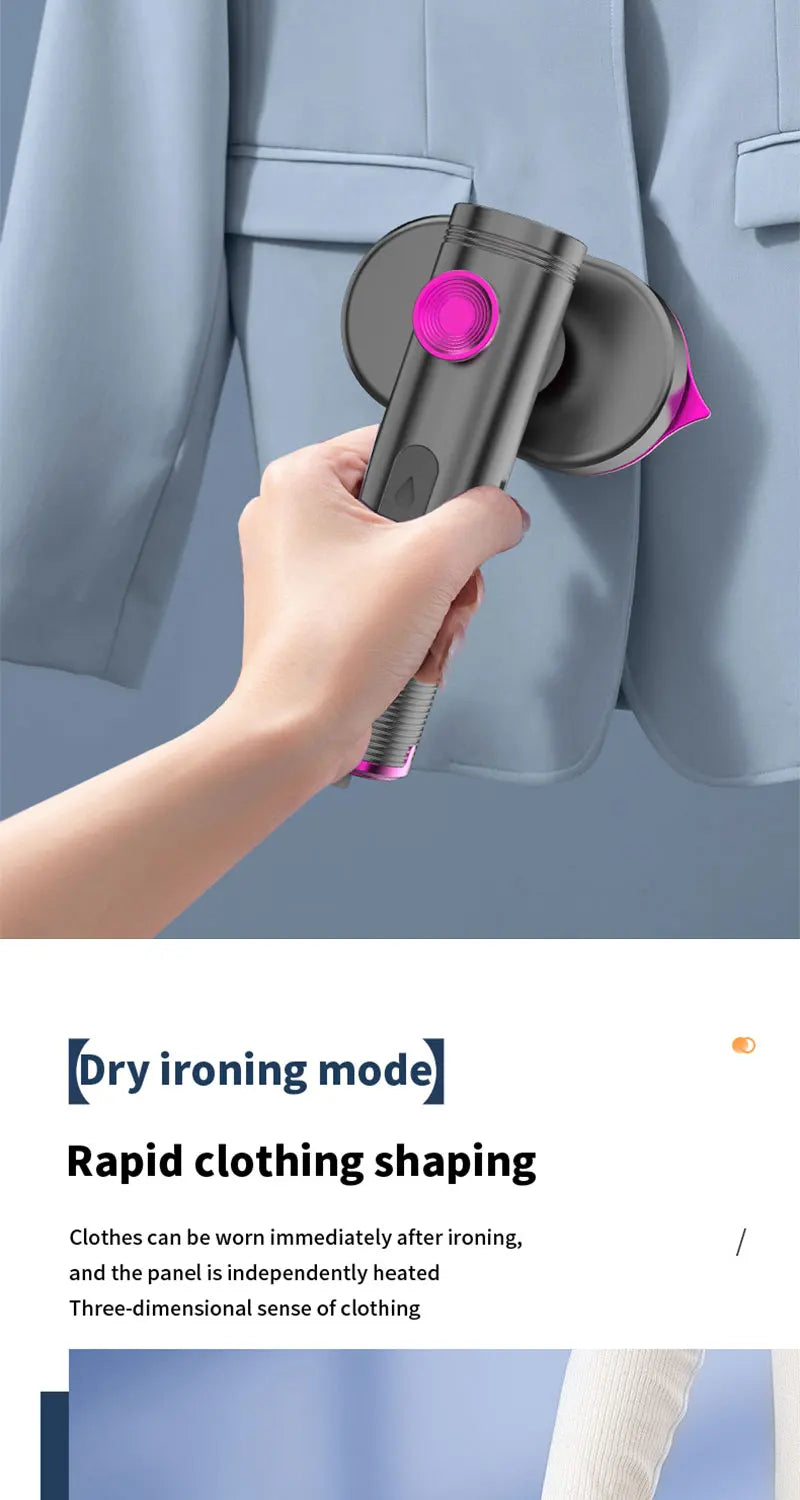 Portable Mini Steam Iron For Clothes Foldable Handheld Electric Ironer Wet Dry Garment Steamer Ironing Machine Travel Home Appli