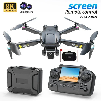 NEW K13 MAX Drone 8K Camera 5G WiFi FPV Brushless Motor HD Dual Camera Obstacle Avoidance Quadcopter for Aerial Photography Gift