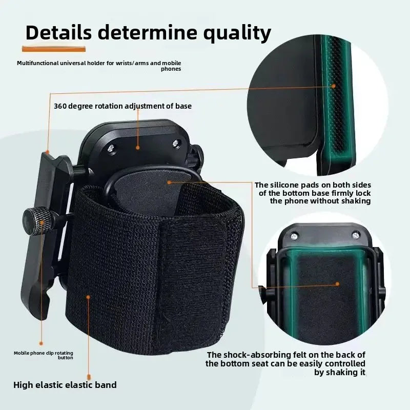 360°Rotatable New Wristband Phone Holder for Smartphone Running Armband for Hiking Biking Walking Universal Sports Wristband