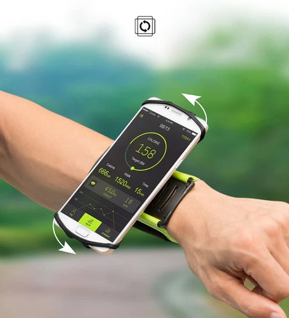 New Wristband Phone Holder 360°Rotatable Universal Sports Wristband for Smartphone Running Armband for Hiking Biking Walking
