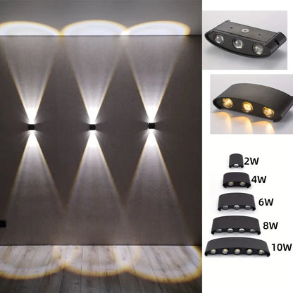 Led Wall Lamp Waterproof IP66 Up And Down Lighting Garden Decoration AC85-265V indoor&amp;outdoor Wall Light for Bedroom Living Room