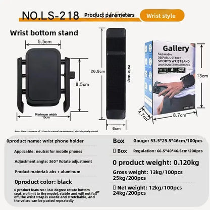 360°Rotatable New Wristband Phone Holder for Smartphone Running Armband for Hiking Biking Walking Universal Sports Wristband