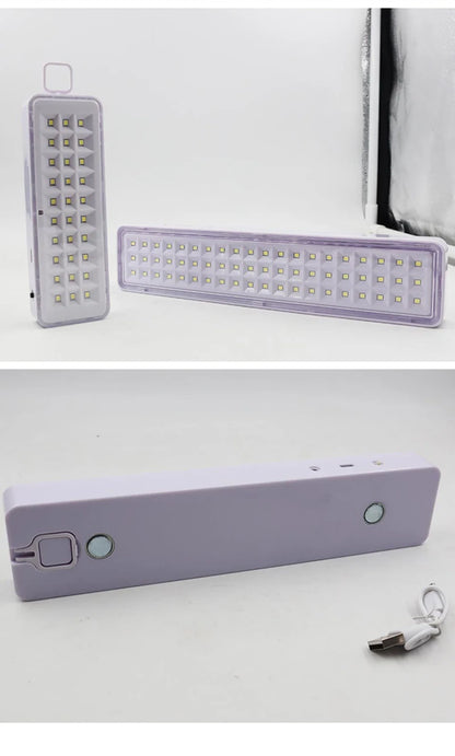 30 Beads Led Emergency Light EU/US Type-c Usb Port Rechargeable Camping Light Multi-function Rechargeable Battery