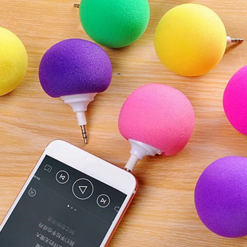 Portable Speaker Mini USB Speaker with 3.5mm Sponge Ball Speaker Lightweight used for Mobilephone PC Laptop DropShipping