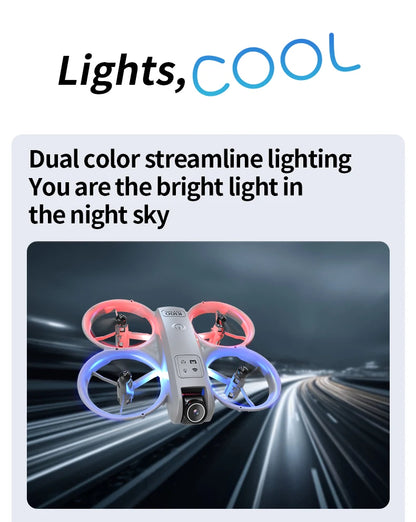 K100 MAX HD 8K Drone With Dual Cameras Obstacle Avoidance Optical Flow Professional Aerial Photography Video For Kid Adults Gift