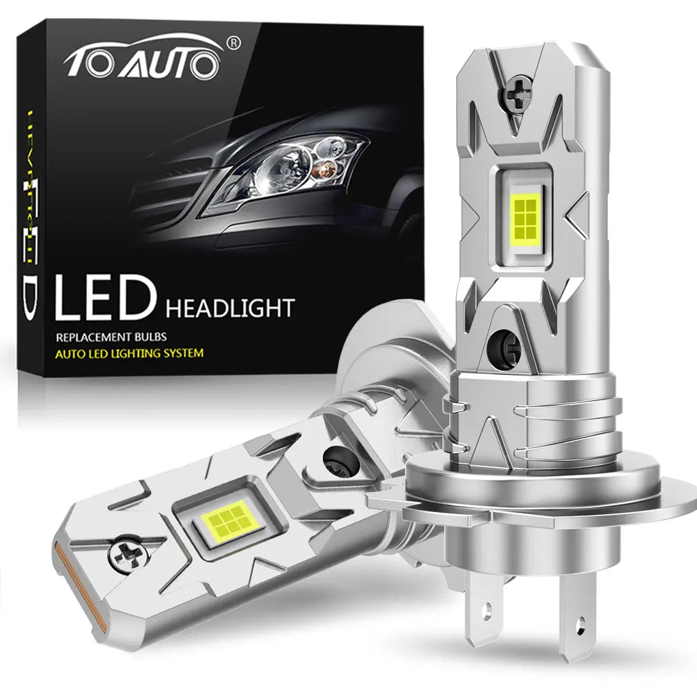 2pcs H7 Led Lights 20000LM 100W Canbus No Error H7 Turbo LED Bulb CSP Headlight Bulb For Car 6500K Automobile Lamp Plug &amp; Play