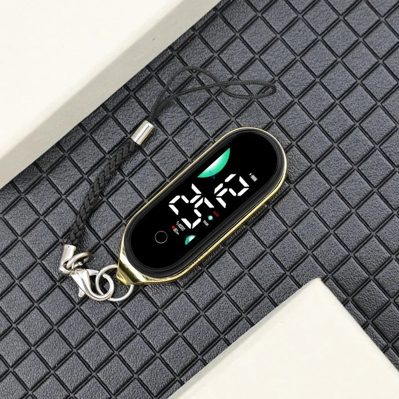 Small watch, creative lanyard, simple time display, luminous student children&