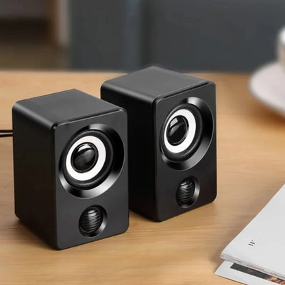 Mini Computer Speaker USB Wired Speakers Universal Stereo Sound Surround Portable for PC Desktop Laptop Stereo Portable Living