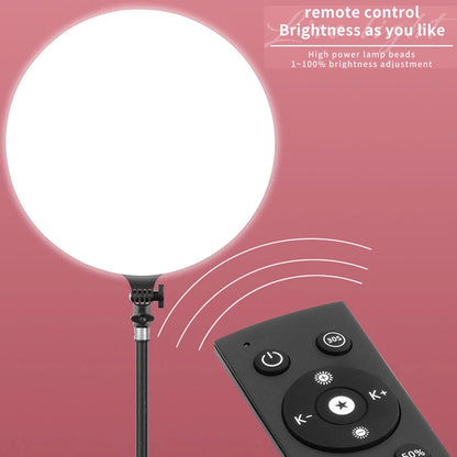 LED Photo Studio Light Video Lighting Recording Photography Panel Lamp &amp; Tripod Stand Remote For Youbute Game Live Phone Holder
