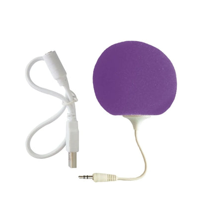 Portable Speaker Mini USB Speaker with 3.5mm Sponge Ball Speaker Lightweight used for Mobilephone PC Laptop DropShipping