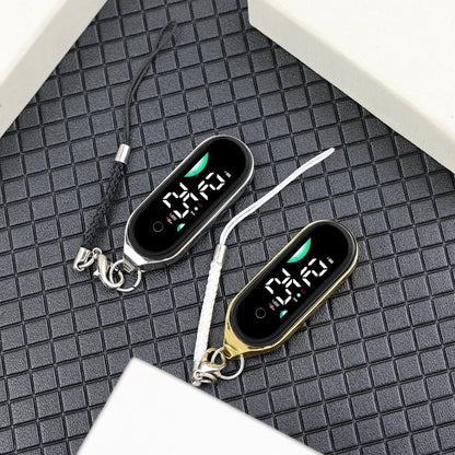 Small watch, creative lanyard, simple time display, luminous student children&