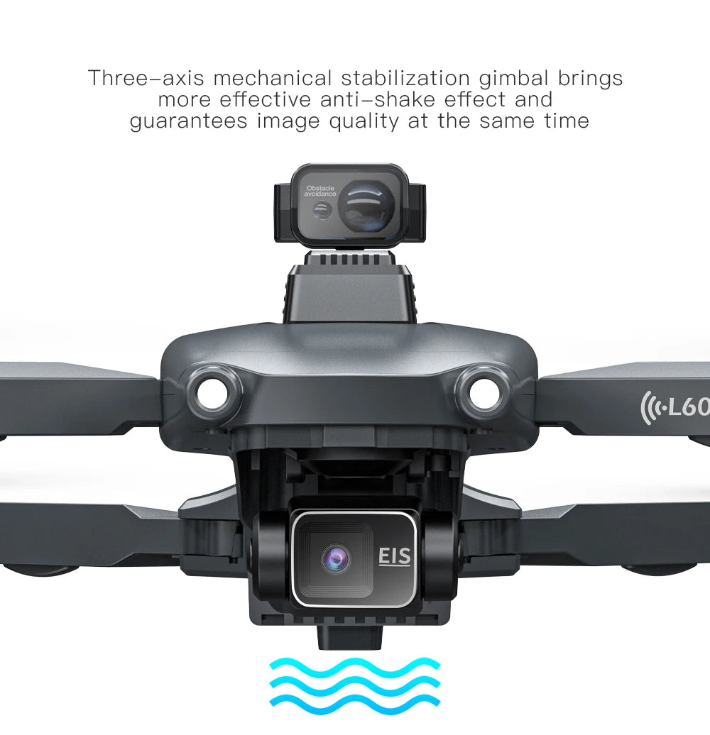 L600 PRO / PRO MAX Drone 4K Profesional Dual Camera 3-axis Gimbal Brushless Obstacle Avoidance WiFi FPV Dron RC Quadcopter Toys