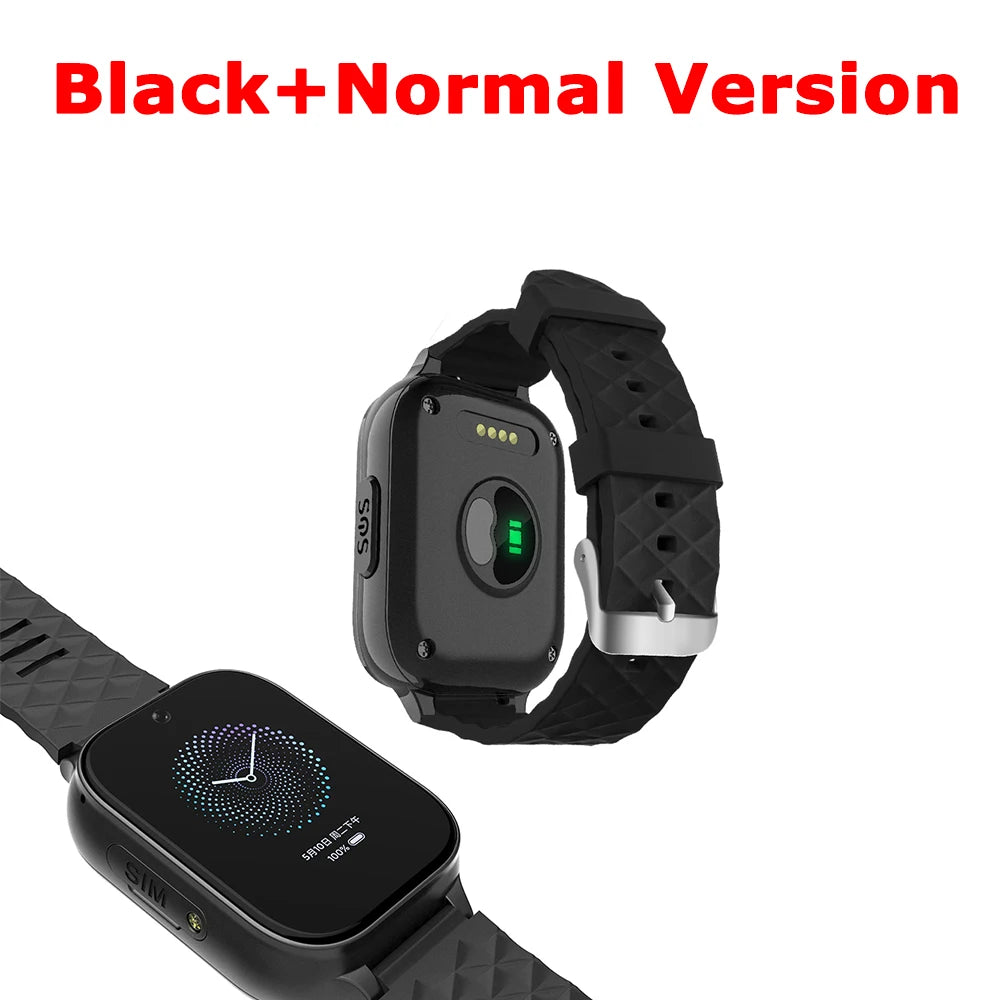 Newest 4G Smart GPS Watch Tracker Elderly Fall-down Alert SOS Emergency Alram Two-way Video Call HR &amp; BP Body Temp. Blood Oxygen