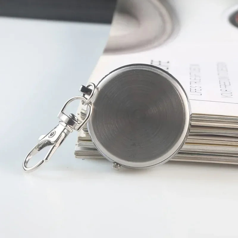 New Tiny Cute Quartz Pocket Watch with Keyring Men Women Quartz Watch for Nurses Doctors Students Minimalist Watches Child Gift