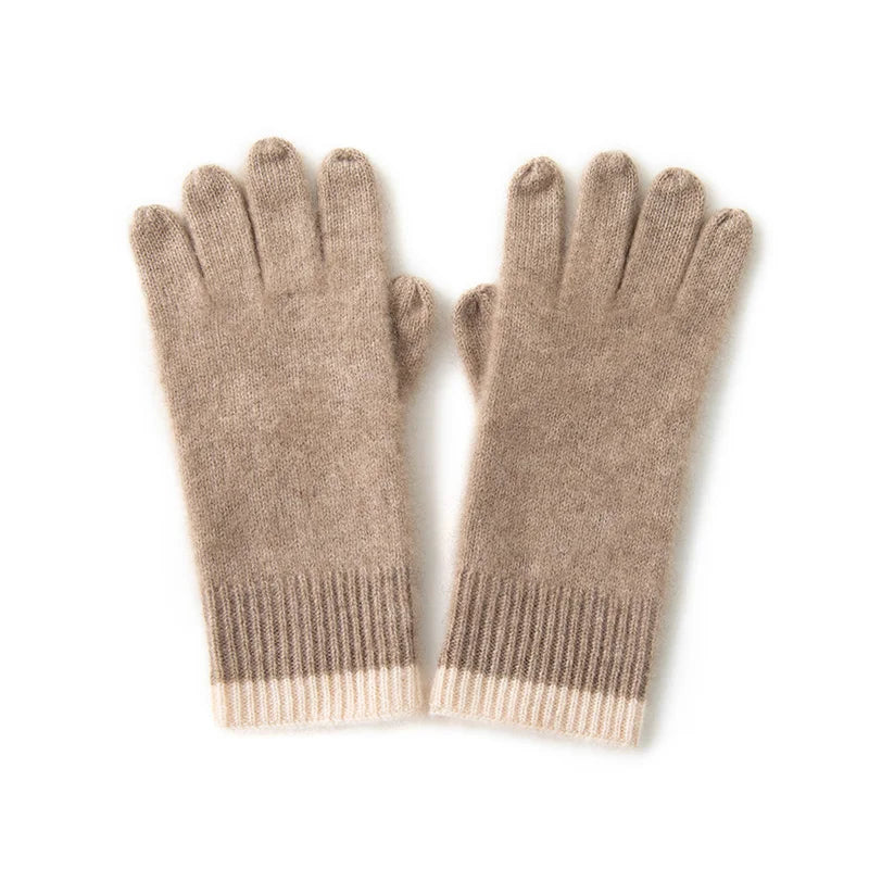 Winter Cashmere Gloves for Women Warm Touch Screen Gloves Cold Protection Full Finger Mittens Outdoor Cycling Thick Glove
