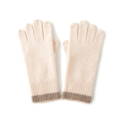 Winter Cashmere Gloves for Women Warm Touch Screen Gloves Cold Protection Full Finger Mittens Outdoor Cycling Thick Glove