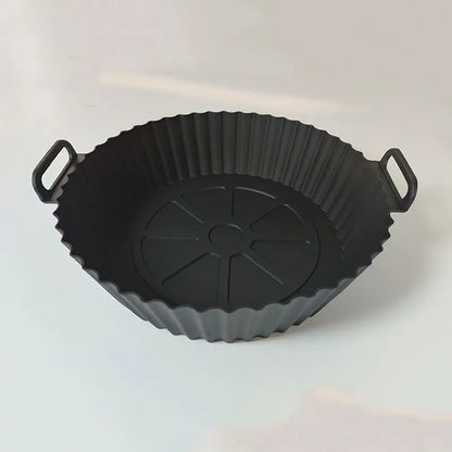 Air Fryer Silicone Liners Air Fryer Silicone Pot Reusable Silicone Air Fryer Liners Food Safe Non Stick Air-Fryer Accessories