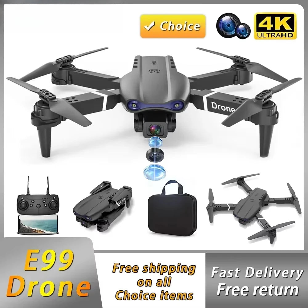 E99 Pro Drone Quadcopter Remote Control Handle Four Axis Aircraft HD 6K Photography UAV Altitude Fixation Helicopter Toys
