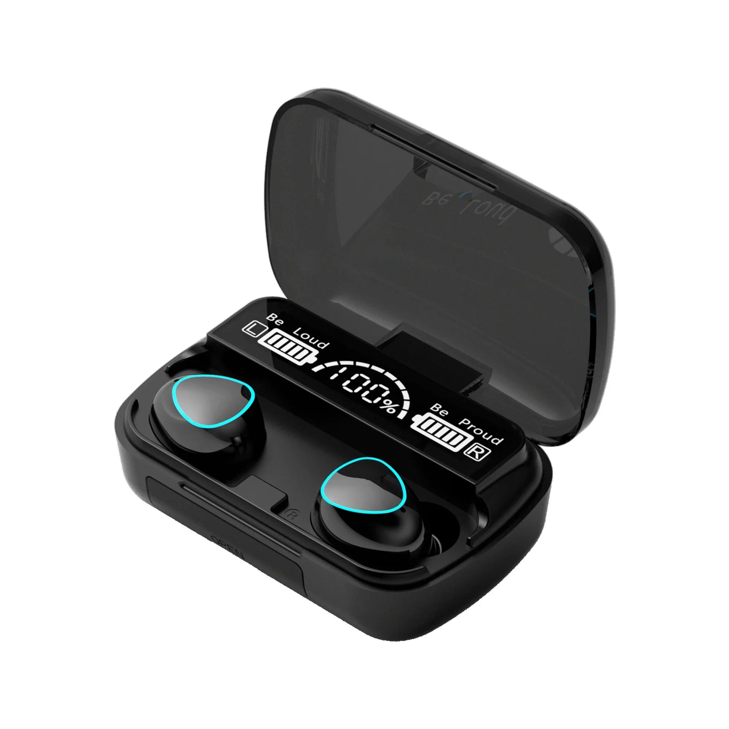 M10 TWS Wireless Earbuds: Sports Waterproof Design, Bluetooth Connection, 9D Stereo Sound + Charging Box &amp; Microphone