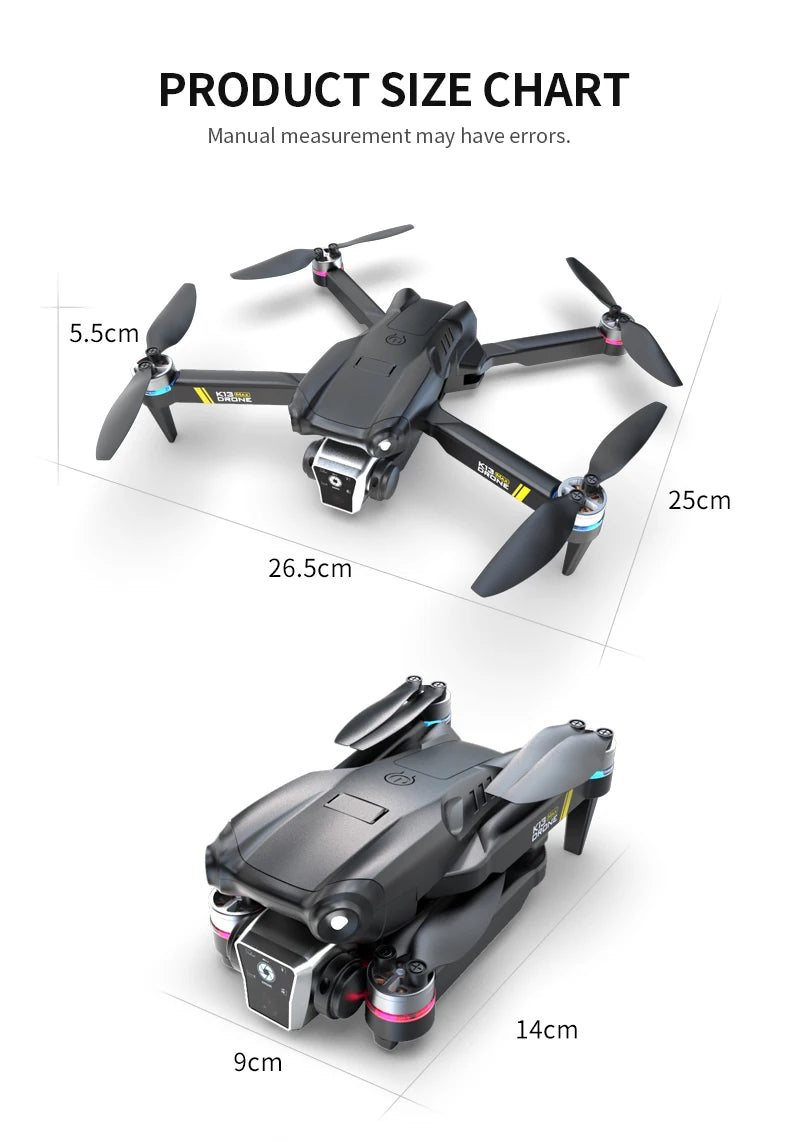 NEW K13 MAX Drone 8K Camera 5G WiFi FPV Brushless Motor HD Dual Camera Obstacle Avoidance Quadcopter for Aerial Photography Gift
