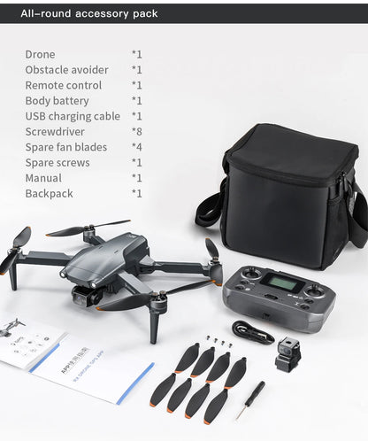 L600 PRO / PRO MAX Drone 4K Profesional Dual Camera 3-axis Gimbal Brushless Obstacle Avoidance WiFi FPV Dron RC Quadcopter Toys