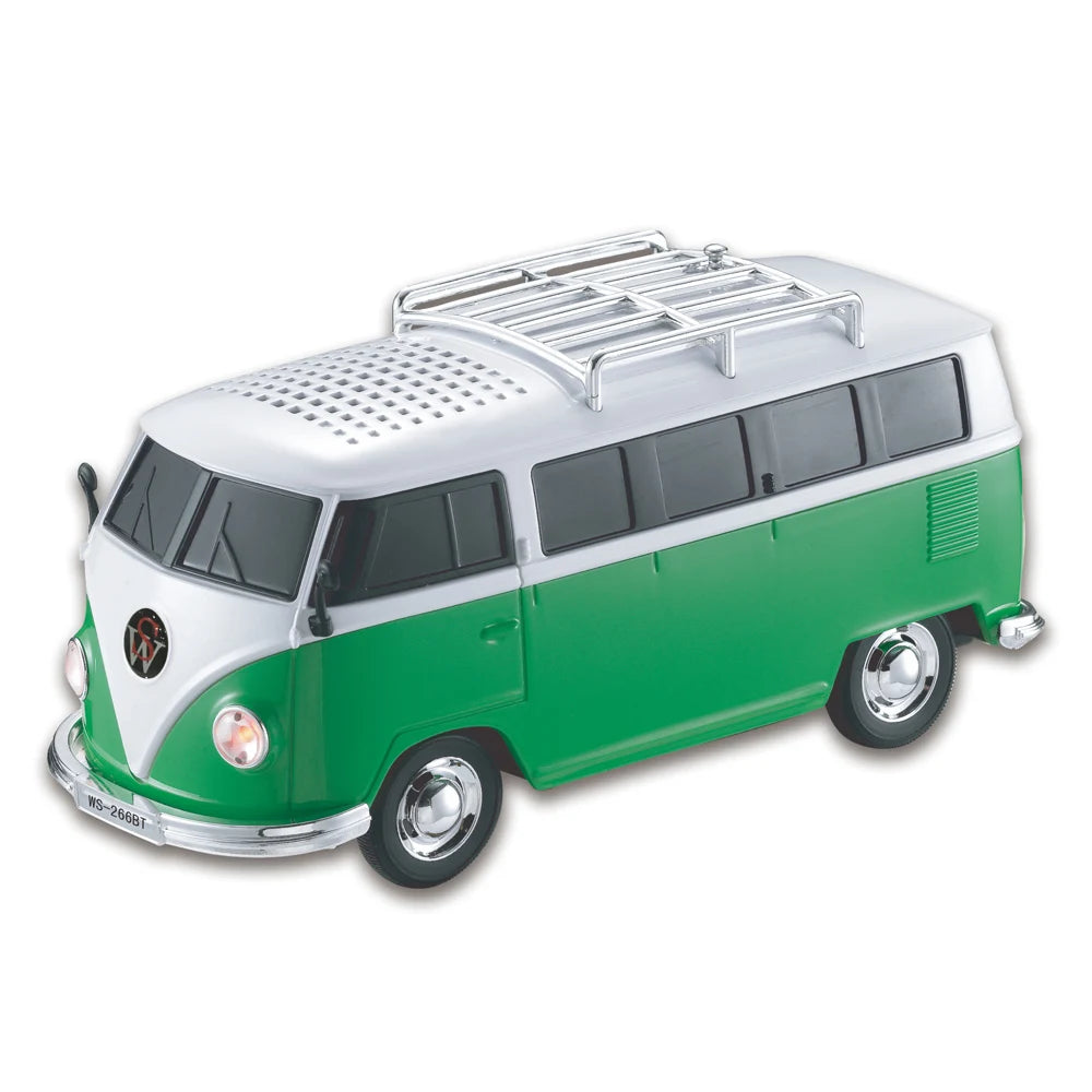 Portable School Speaker with TF Card Insertion Perfect Holiday Gift for Child Home Decoration Bus Shape Loudspeak