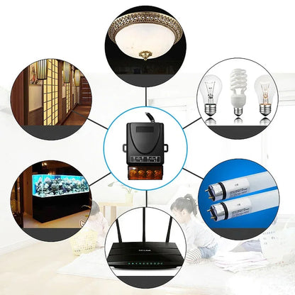 AC 110V 220V 30A Relay Wireless Remote Control Switch System RF 433Mhz Transmitter On Off for Water Heaters Ceiling LED Lamp