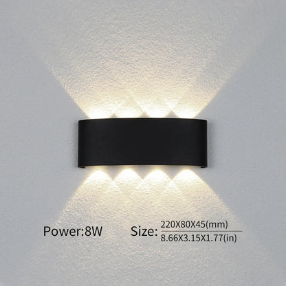 Led Wall Lamp Waterproof IP66 Up And Down Lighting Garden Decoration AC85-265V indoor&amp;outdoor Wall Light for Bedroom Living Room