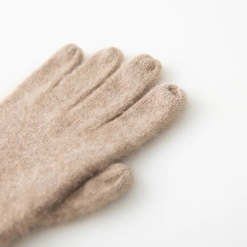 Winter Cashmere Gloves for Women Warm Touch Screen Gloves Cold Protection Full Finger Mittens Outdoor Cycling Thick Glove