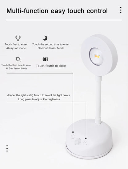 LED Wall Lamp USB Charging Wirelessly Dimmable Motion Sensor Living Room Bedroom Bedside Decoration Spotlights Night Wall Light