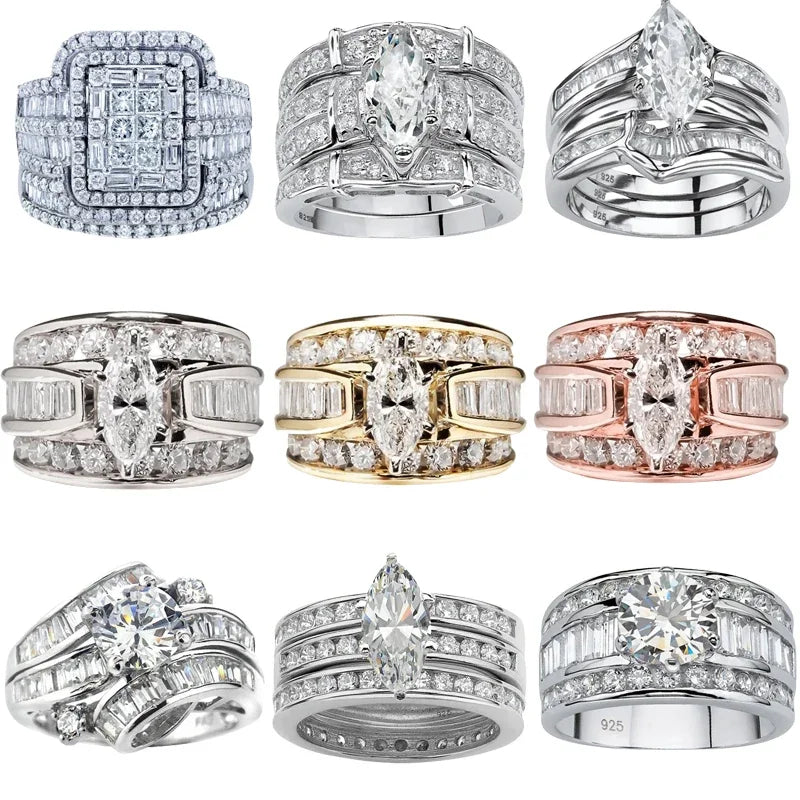Luxury Marquis Cut Droplet Ring Women&