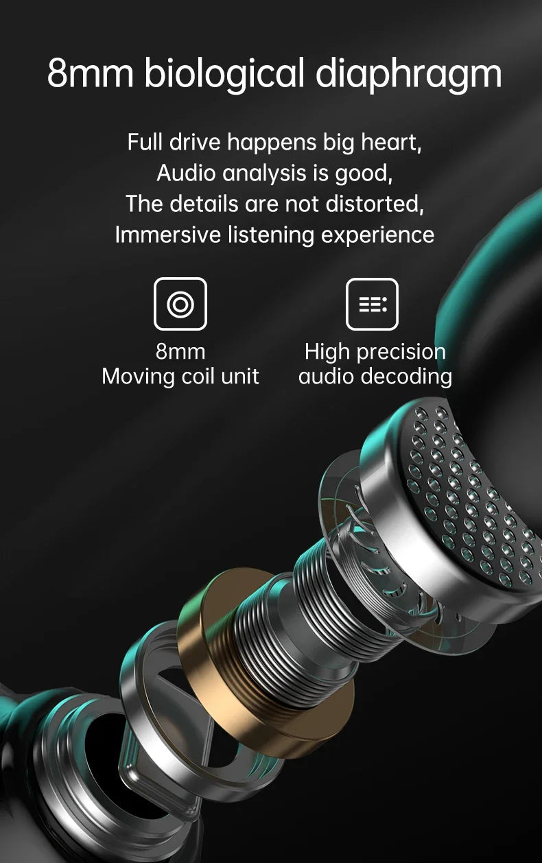M25 TWS Wireless Headphones Earphones Bluetooth Touch Control Noise Reduction Stereo Waterproof Earbuds Headsets With Microphone