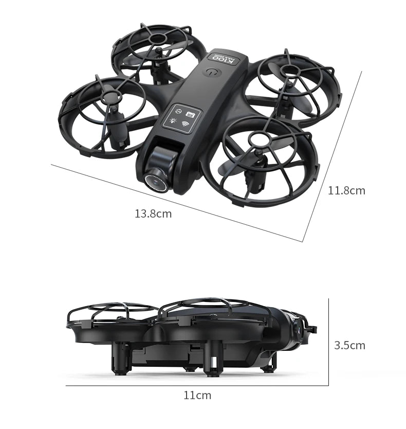 K100 MAX HD 8K Drone With Dual Cameras Obstacle Avoidance Optical Flow Professional Aerial Photography Video For Kid Adults Gift