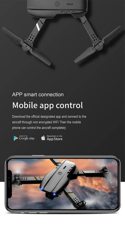 E99 Pro Drone Quadcopter Remote Control Handle Four Axis Aircraft HD 6K Photography UAV Altitude Fixation Helicopter Toys