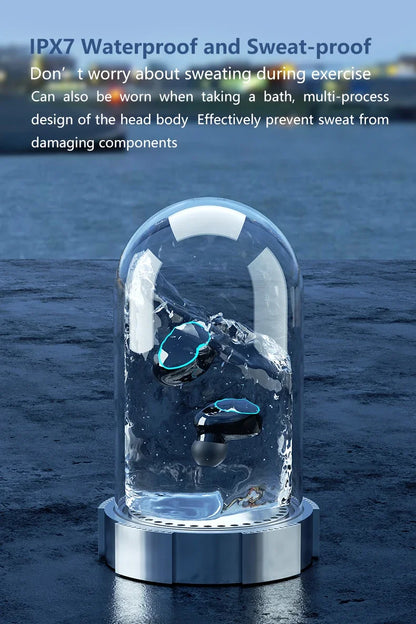 M10 TWS Wireless Earbuds: Sports Waterproof Design, Bluetooth Connection, 9D Stereo Sound + Charging Box &amp; Microphone