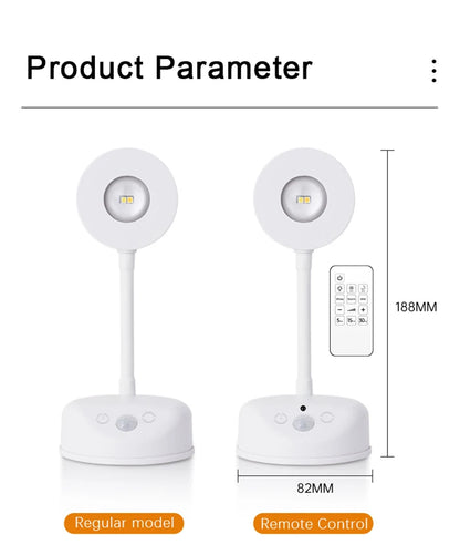 LED Wall Lamp USB Charging Wirelessly Dimmable Motion Sensor Living Room Bedroom Bedside Decoration Spotlights Night Wall Light