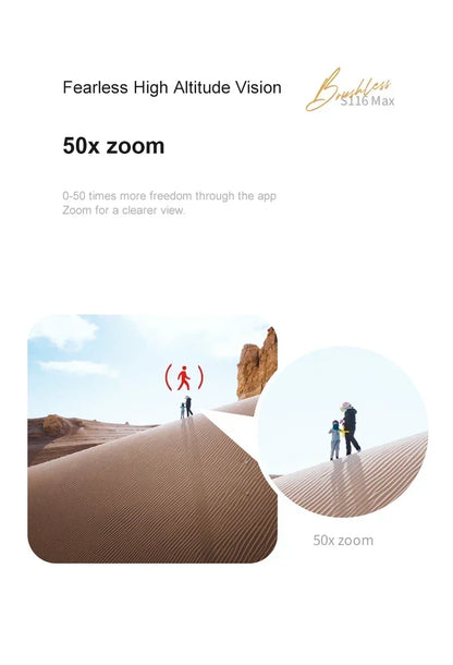 2025 New S116 MAX 8K Drone 3 Batteries+WIFI FPVDual Camera Ptical Flow 360° Obstacle Avoidance Brushless Motor RC Quadcopter