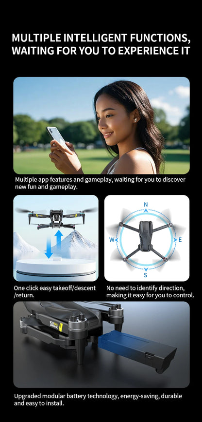 NEW K13 MAX Drone 8K Camera 5G WiFi FPV Brushless Motor HD Dual Camera Obstacle Avoidance Quadcopter for Aerial Photography Gift