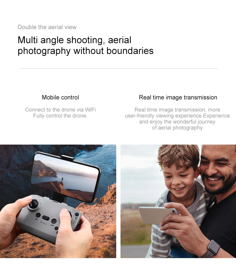 D16 Drone 8K HD With FPV Dual Camera RC Brushless Power Motor 5G WIFI Smart Obstacle Avoidance Profesional Aerial Quadcopter Toy