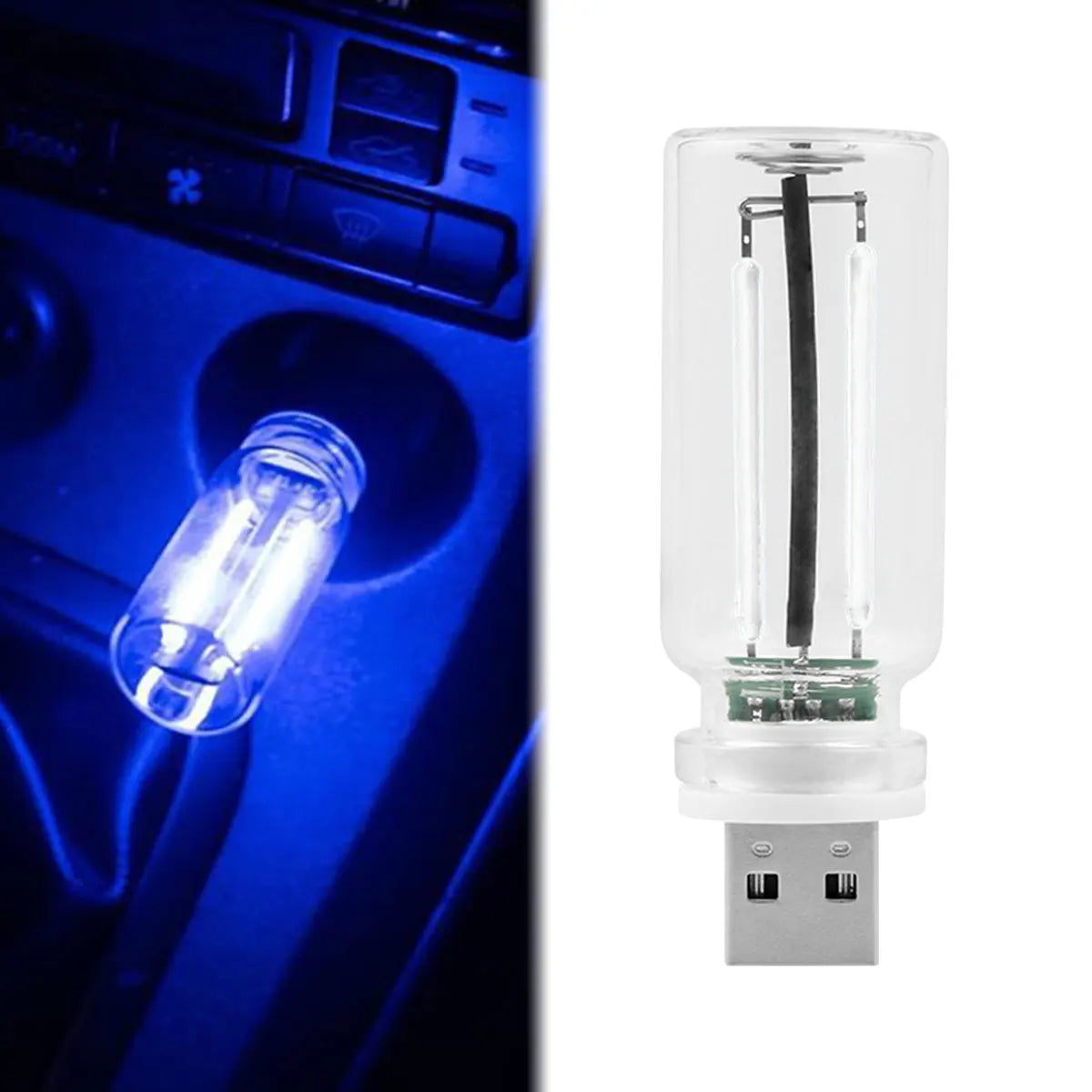 USB Night Light Touch Dimming LED Incandescent Filament Light Bulb Car Interior Lighting Atmosphere Lamp for Party Room Car