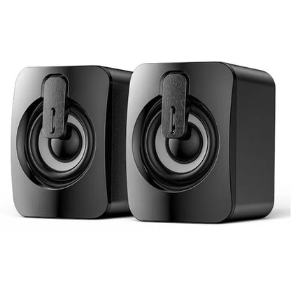 Mini Computer Speaker Stereo Sound With Microphone 3.5mm AUX Cable Home Office Speaker For Desktop Notebook Computer Loudspeaker