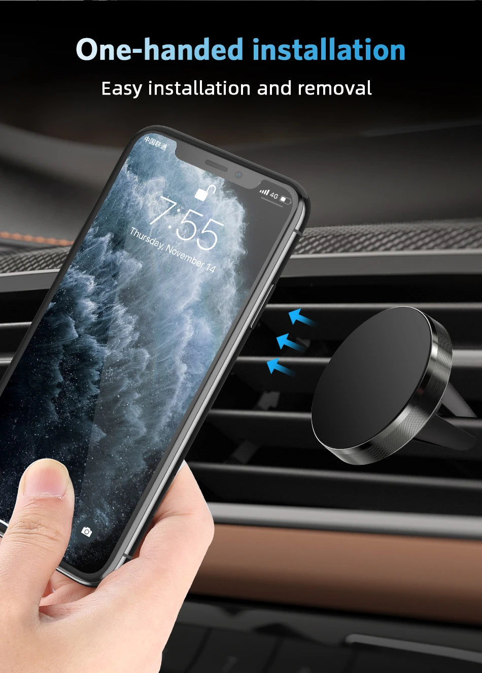Magnetic Phone Holder For Phone In Car Air Vent Mount Universal Mobile Smartphone Stand Magnet Support Cell Holder For IPhone