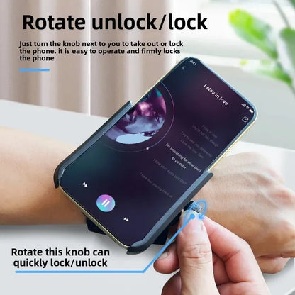 360°Rotatable New Wristband Phone Holder for Smartphone Running Armband for Hiking Biking Walking Universal Sports Wristband
