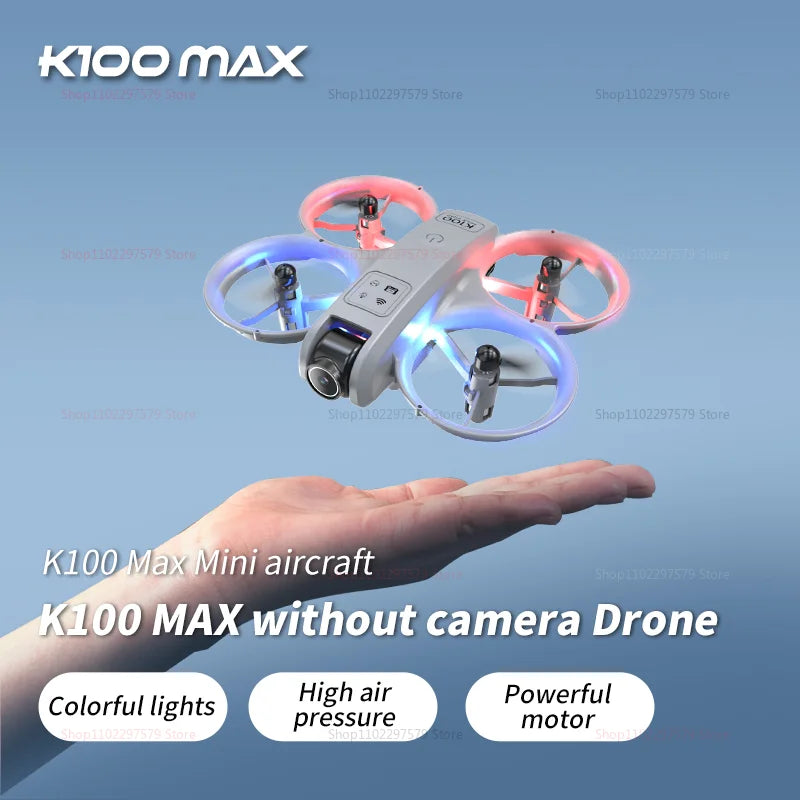 K100 MAX HD 8K Drone With Dual Cameras Obstacle Avoidance Optical Flow Professional Aerial Photography Video For Kid Adults Gift